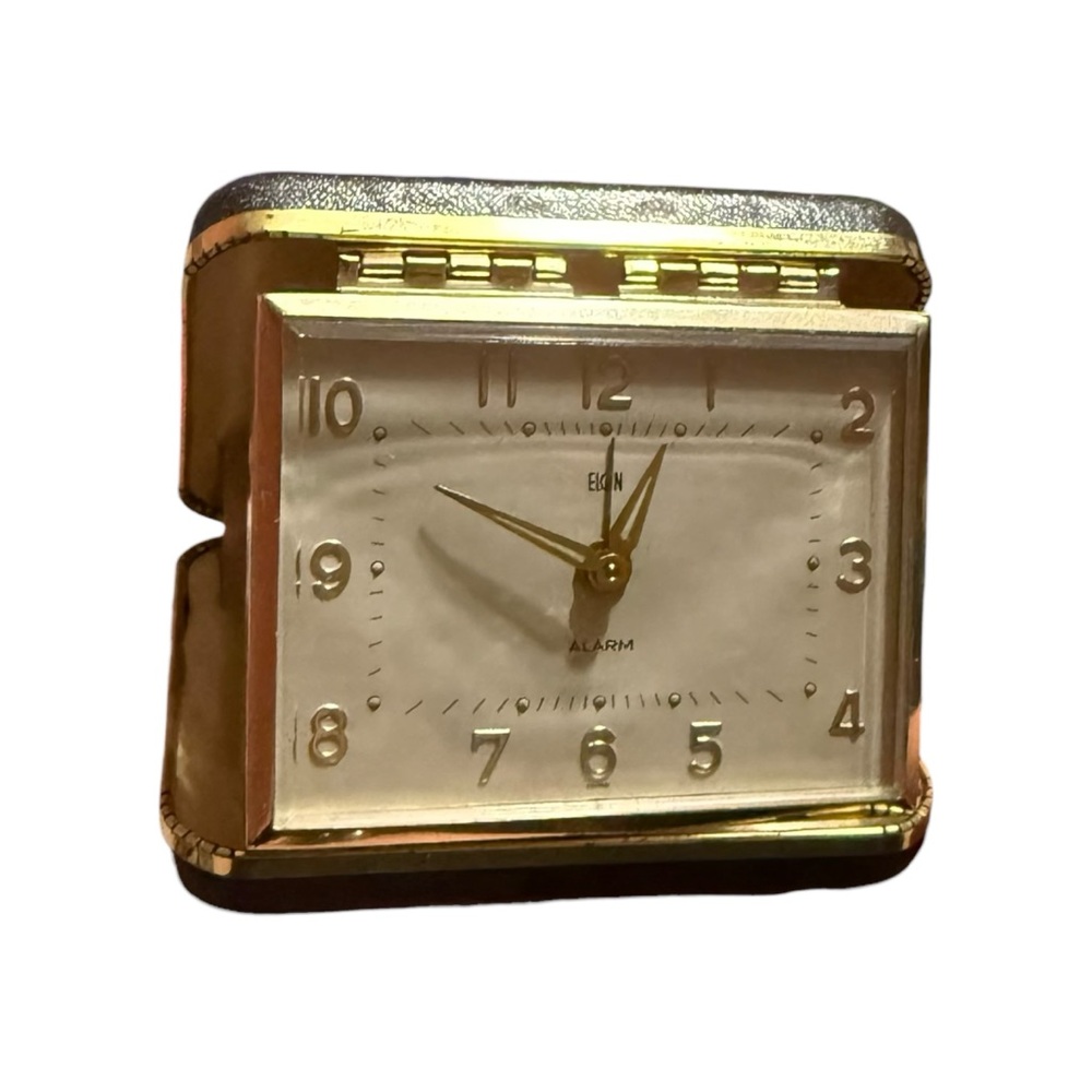 Vintage Elgin Travel Alarm Clock